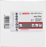 Disc de șlefuit lamelar Bosch , granulație foarte fină 100x100x19 mm.