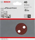 Foi abrazive Bosch C430, pachet de 5 bucăți, 115 mm, granulație 40.