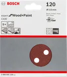 Pachet de foi abrazive Bosch C430 115 mm, granulație 120.