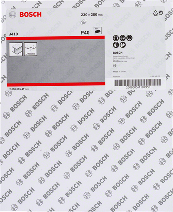 Foaie abrazivă Bosch J410 P40 230×280 mm.