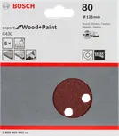 Foi abrazive Bosch C430, pachet de 5, 125 mm, granulație 80.