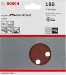 Foi abrazive Bosch C430, pachet de 5 bucăți, diametru 125 mm, granulație 180.