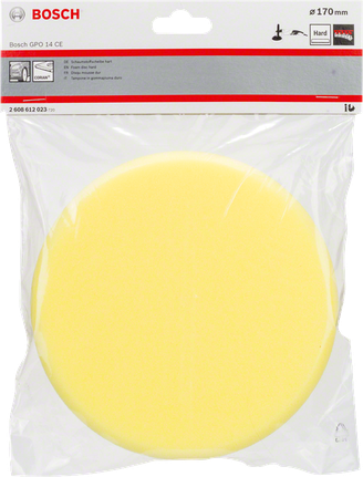 Disc de lustruire din spumă dură Bosch 170 mm.
