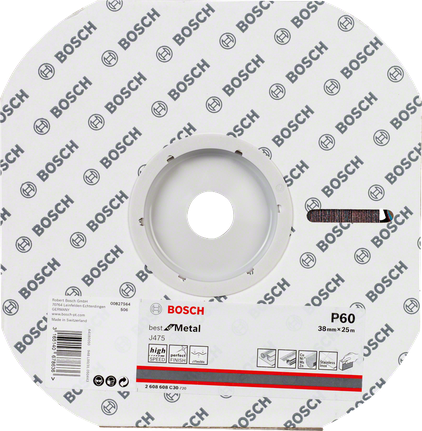 Rolă abrazivă Bosch J475 P60, 38 mm x 25 m.