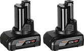 2 pachete de baterii Bosch GBA 12V 6.0Ah pentru scule.