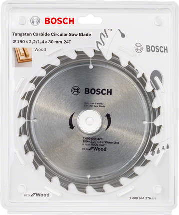 Lamă de ferăstrău circular pentru lemn Bosch 190×30 mm.