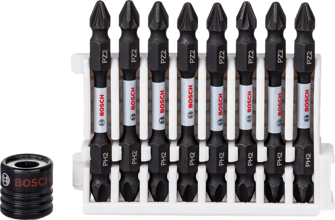 Set de biți pentru șurubelniță cu control de impact Bosch , cu 9 piese.