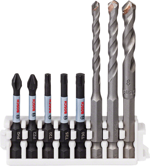 Set burghiu și burghiu de impact ceramic Bosch Hex-9.