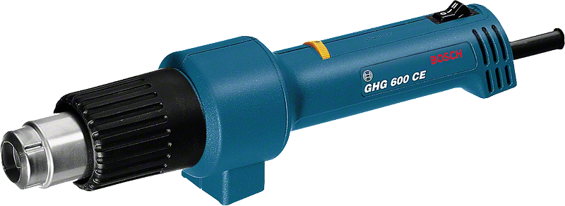 Pistol de aer cald Bosch GHG 600 CE cu temperatură reglabilă.