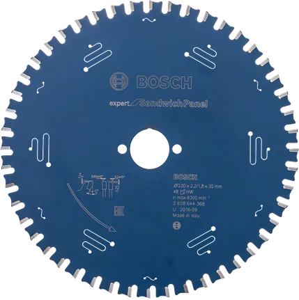 Lamă de ferăstrău Bosch Expert pentru panouri sandwich, 230 mm.