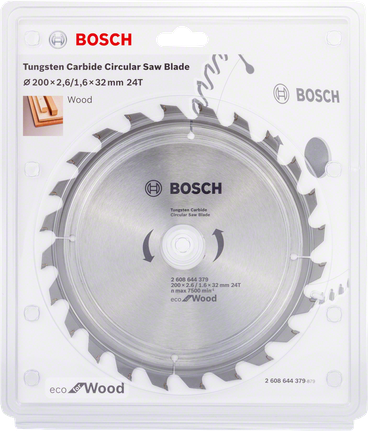 Lamă de ferăstrău circular Bosch Eco pentru lemn, diametru 200 mm.