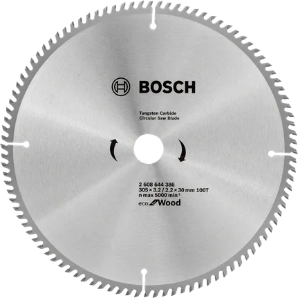 Lamă de ferăstrău circular Bosch Eco pentru lemn 305 mm.