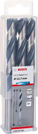Burghie spiralate Bosch HSS PointTeQ 12,7 mm.