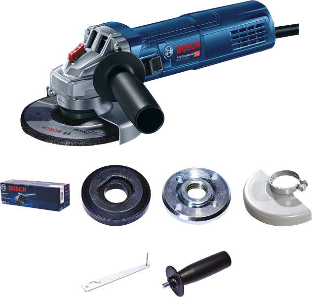 Polizor unghiular Bosch GWS9-115S cu set de accesorii.