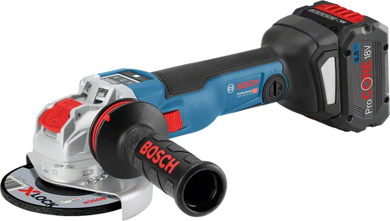 Polizor unghiular fără fir Bosch GWX 18V-10 SC.