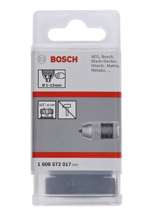 Mandrină rapidă Bosch 1–13 mm.