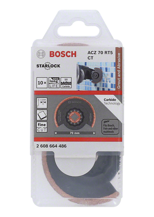 Lamă de tăiere abrazivă și pentru rosturi din carbură Bosch ACZ 70 RT5.