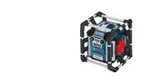 Bosch GML 50, radio robust de șantier cu subwoofer.