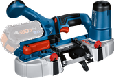 Fierăstrău cu bandă fără fir Bosch GCB 18V-63, adâncime de tăiere 63,5 mm.