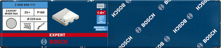 Plasă de șlefuit Bosch EXPERT M480 225 mm G180, pachet de 25.