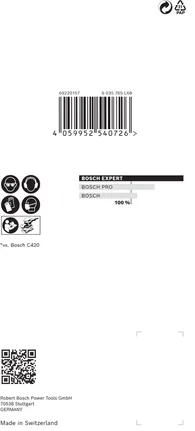 Plasă de șlefuit Bosch EXPERT M480 80×133 mm, 10 buc.