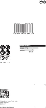 Plasă de șlefuit Bosch EXPERT M480 80x133mm G240, pachet de 10.