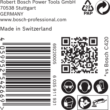 Șlefuitor Delta Bosch C470, hârtie abrazivă 93 mm.