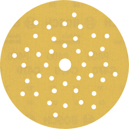 Disc abraziv Bosch EXPERT C470 cu sistem multigăuri.