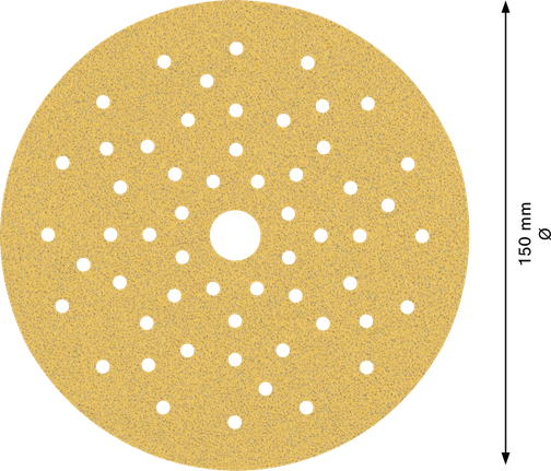 Disc abraziv multigăuri Bosch EXPERT C470, 150 mm, G 80.