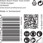 Etichetă cu hârtie abrazivă Bosch EXPERT C470 pentru șlefuitoare de gips-carton.