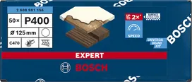 Șmirghel Bosch EXPERT C470 125 mm P400 pentru polizoare unghiulare.