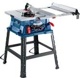 Fierăstrău circular de masă Bosch GTS 254 cu masă de 555 x 555 mm.