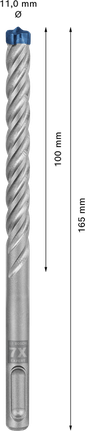 Burghiu cu percuție rotopercutoare Bosch EXPERT SDS plus-7X, diametru 11 mm.