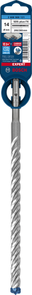 Burghiu cu percuție Bosch EXPERT SDS plus-7X 14 mm, vârf durabil din carbură.