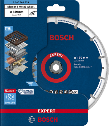 Disc diamantat de tăiere pentru metal Bosch , 180 mm.