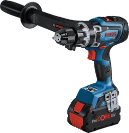 Mașină de găurit combinată fără fir Bosch GSB 18V-150 C cu mâner lateral.