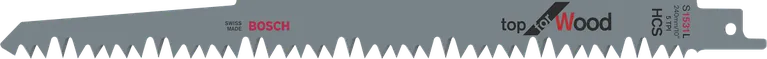 Lamă de ferăstrău pendular Bosch Top for Wood cu dinți ascuțiți.
