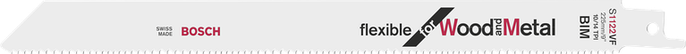Lamă de ferăstrău sabie Bosch pentru lemn și metal.