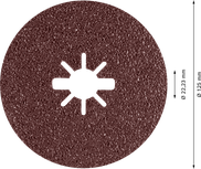 Disc de șlefuit cu fibre Bosch EXPERT R781 X-LOCK 125 mm granulație 36.