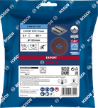 Disc de șlefuit cu fibră Bosch EXPERT R781 Prisma Ceramic X-LOCK, 125 mm, pachet.