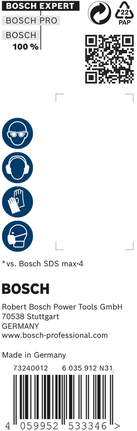 Set de 5 burghie pentru ciocan rotopercutor Bosch EXPERT SDS max-8X.