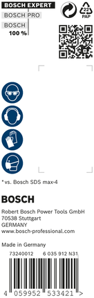 Burghiu cu ciocan rotopercutor Bosch EXPERT SDS max-8X 24x400x520 mm, pachet.