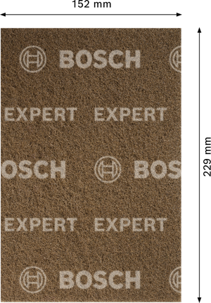 Disc abraziv din lână Bosch EXPERT N880, grosime A, 152x229 mm.