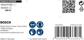 Etichetă pentru burghiu cu ciocan Bosch EXPERT SDS max-8X.
