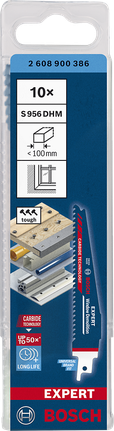 Pachet de lame de ferăstrău sabie din carbură Bosch EXPERT Window Demolition S 956 DHM.