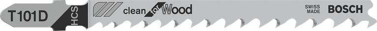 Lamă de ferăstrău pendular Bosch T101D pentru tăiere curată a lemnului.
