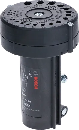 Ascuțitor de burghie Bosch S41 cu ghidaje de dimensiuni multiple.