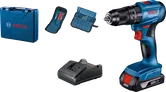 Set de mașina de găurit cu acumulator Bosch GSB 185-LI cu accesorii.