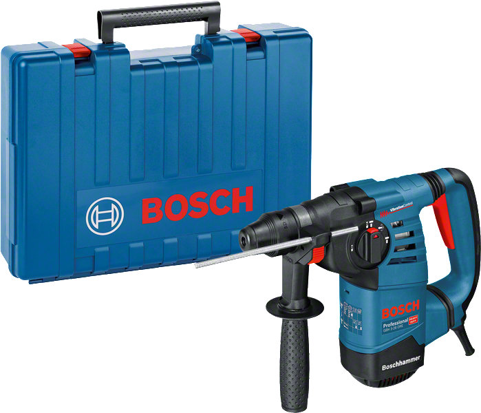 Ciocan perforator Bosch GBH 3-28 DRE cu geantă de transport.