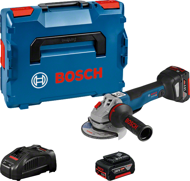 Set polizor unghiular fără fir Bosch GWS 18V-10 PC.